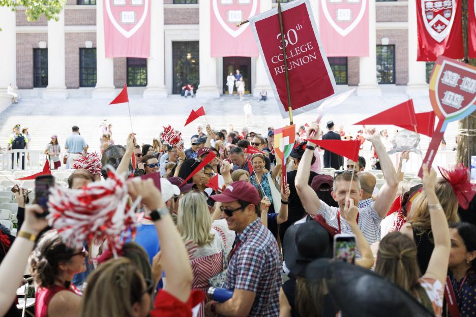 Harvard Alumni Day crowd.