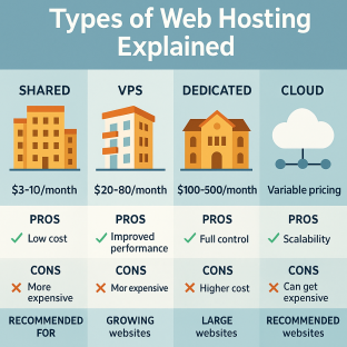 Types of Web Hosting Explained