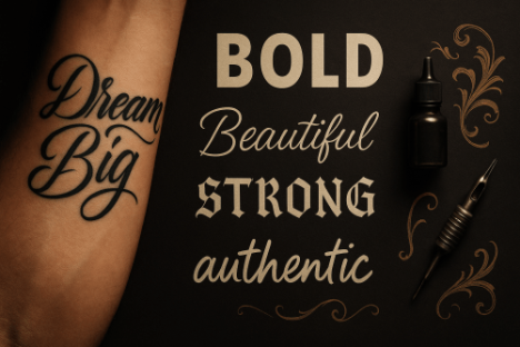 Free Tattoo Fonts: Finding Perfect Typography for Body Art