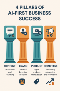 4 Pillars of AI-First Business Success