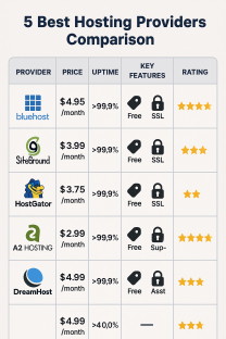 web hosting providers comparison