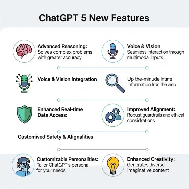 new features of ChatGPT 5