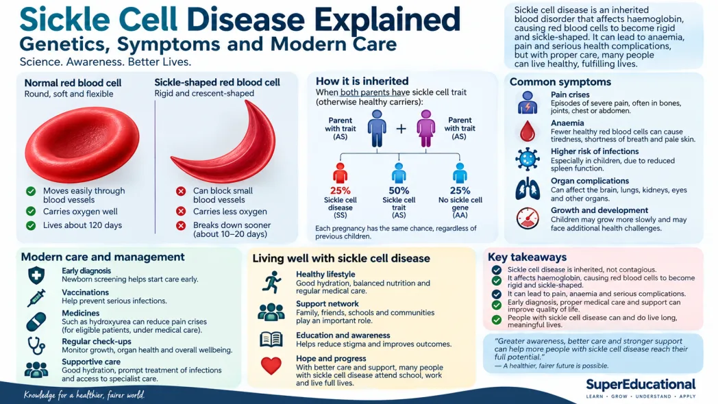 Sickle Cell Disease Explained: Genetics, Symptoms and Modern Care