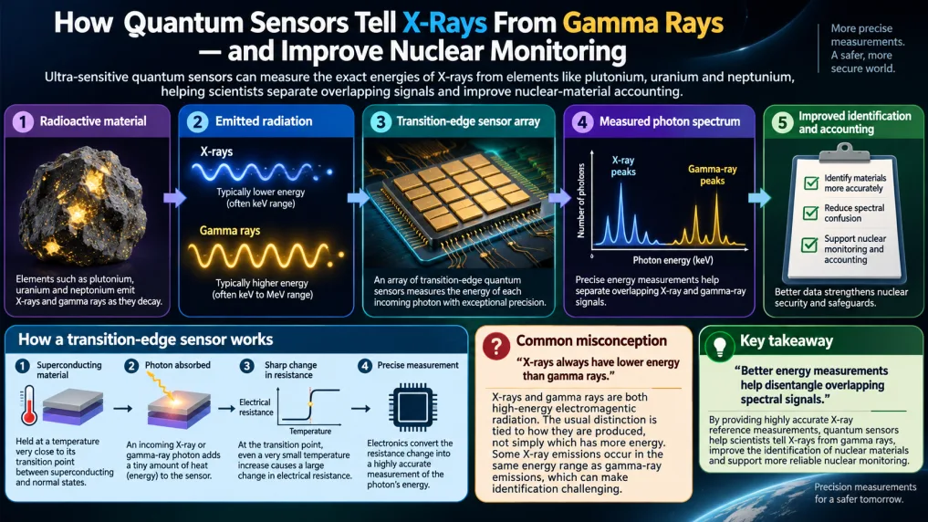 How Quantum Sensors Tell X-Rays From Gamma Rays — and Improve Nuclear Monitoring