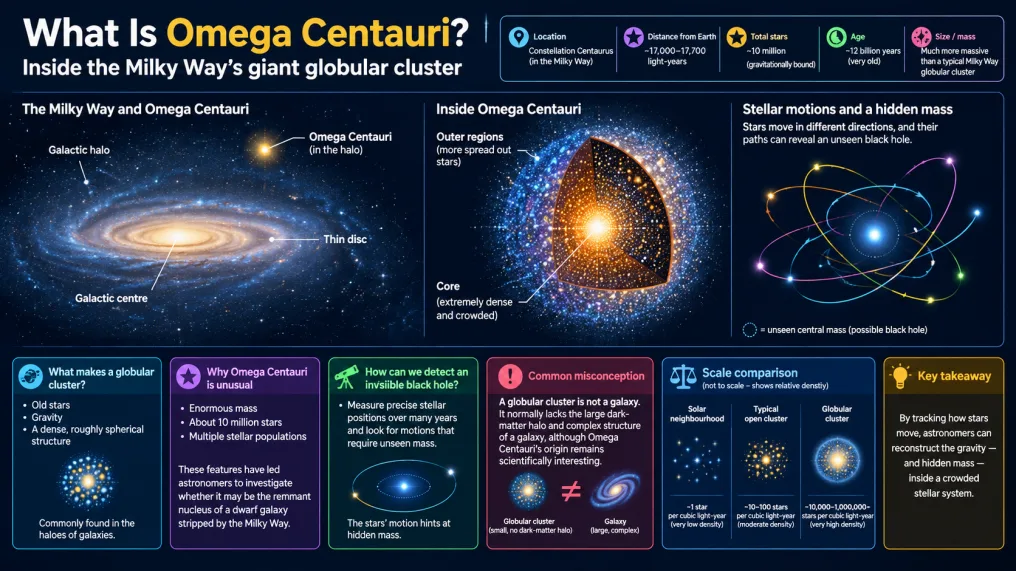 What Is Omega Centauri? Inside the Milky Way’s Giant Globular Cluster