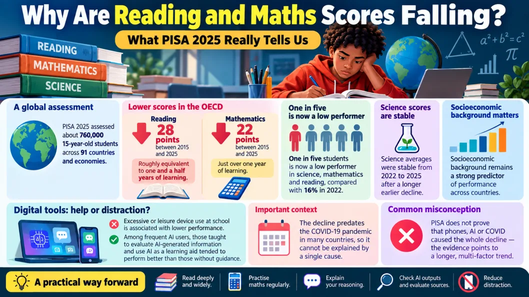 Why Are Reading and Maths Scores Falling? What PISA 2025 Really Tells Us
