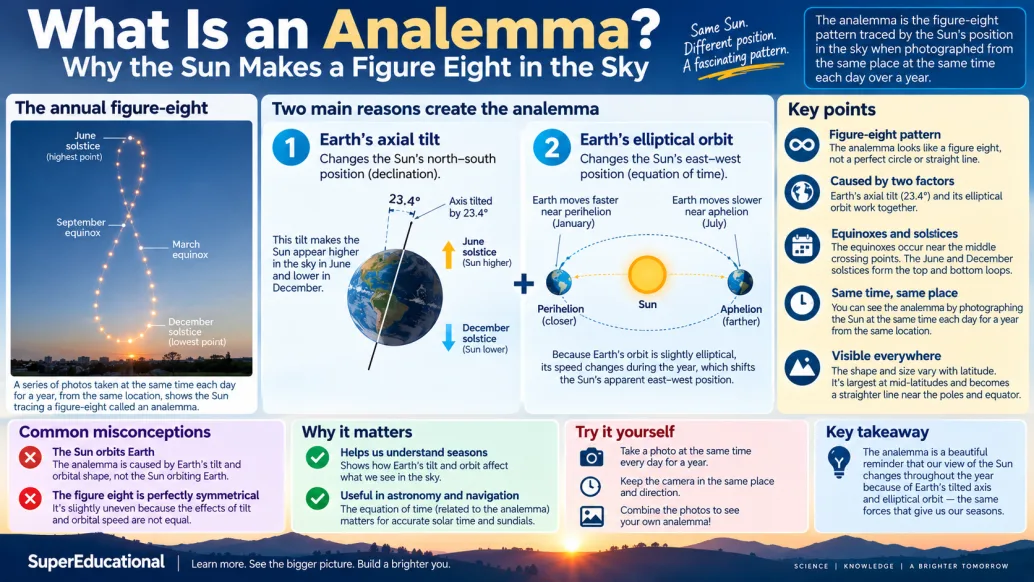 What Is an Analemma? Why the Sun Makes a Figure Eight in the Sky