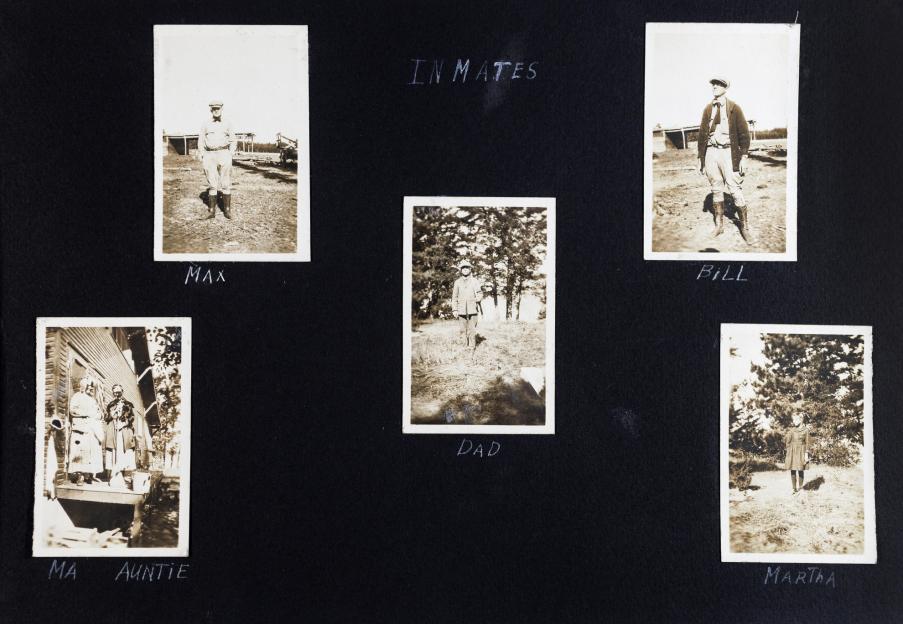 A detail from a page in the family photo archive of Robin Kelsey.